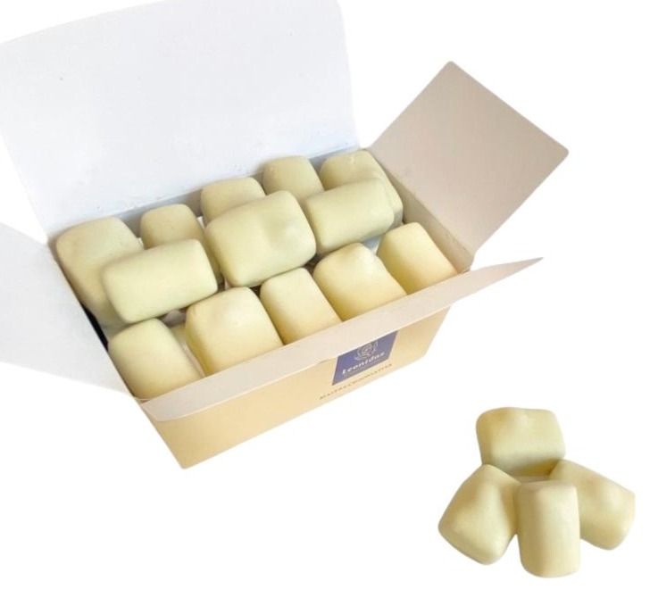 Assortiment Manon Blanc et Manon Café Leonidas - chocolats belges au café et chocolat blanc
