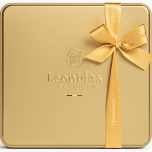 Coffret Métal Doré Leonidas contenant 30 chocolats belges assortis